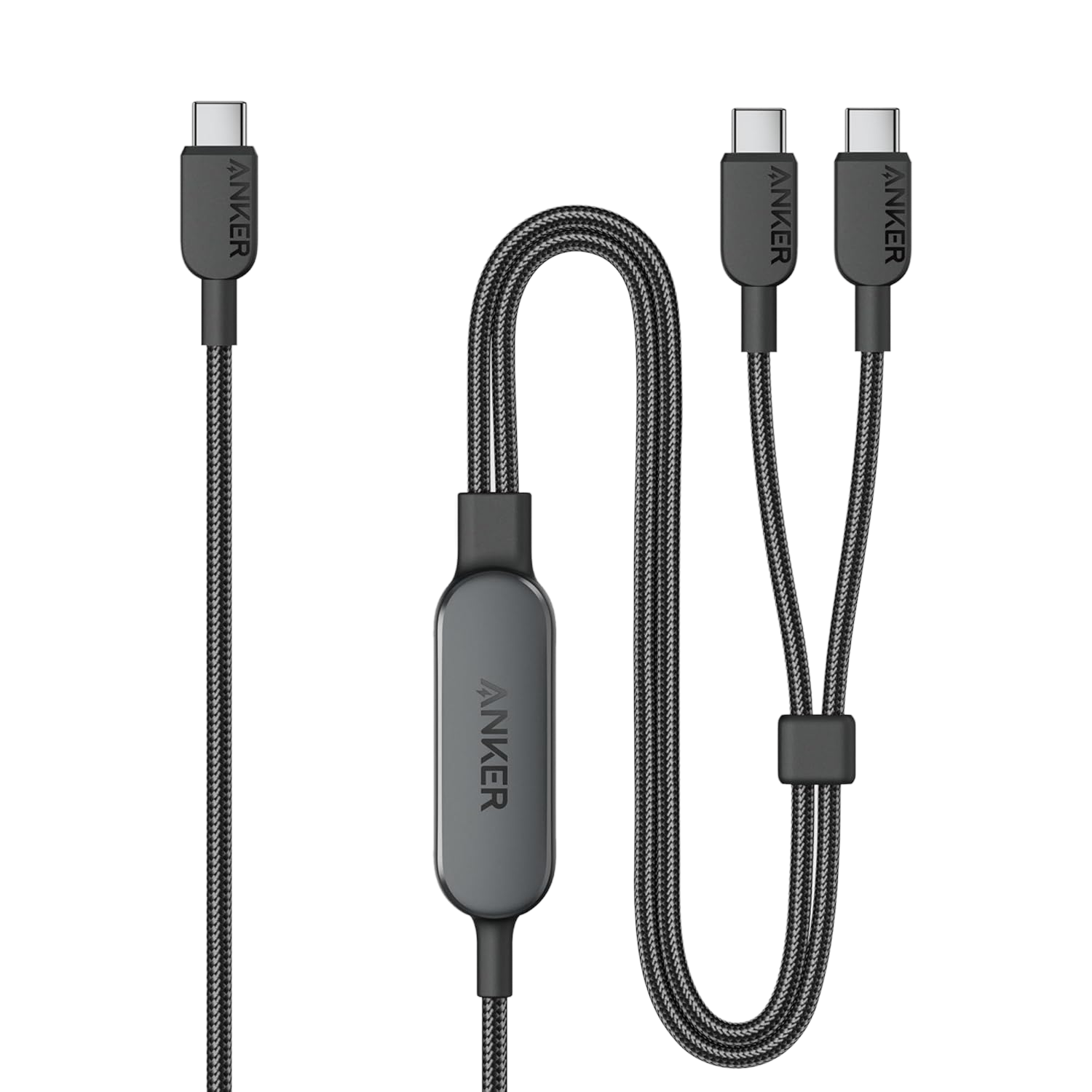 Anker 2-in-1 USB-C to USB-C Cable (4 ft, 140W)