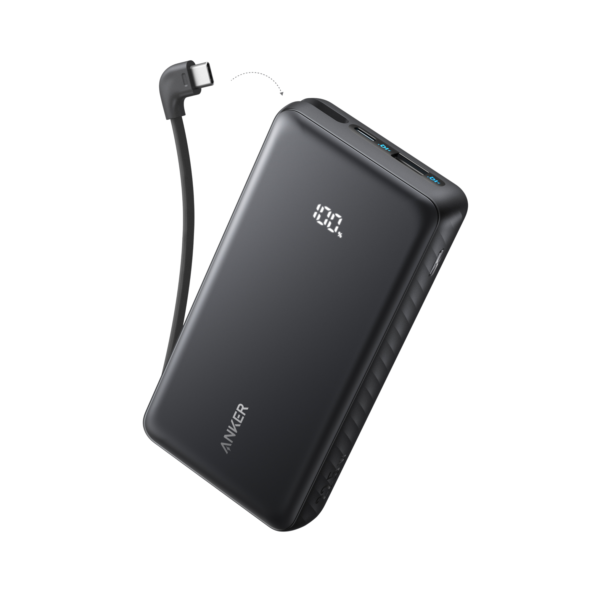 Anker Zolo Power Bank (20k, 22.5W, Built-In USB-C Cable)